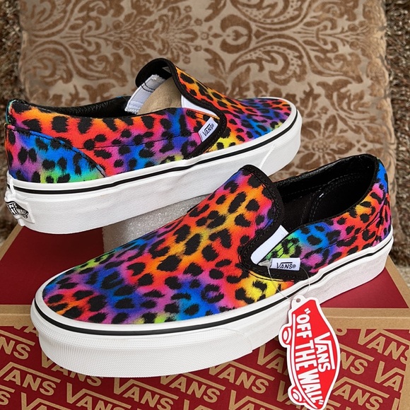 Vans Classic Slip On Rainbow/spot/leopard WMNS - Picture 5 of 16
